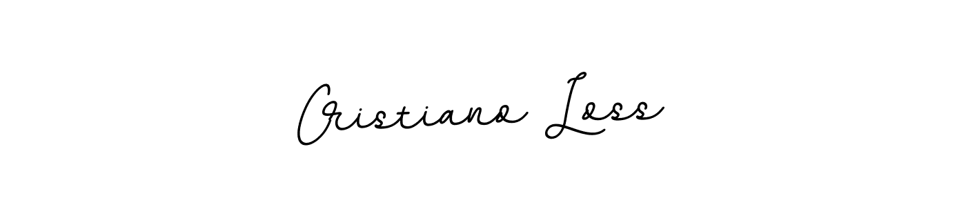 You should practise on your own different ways (BallpointsItalic-DORy9) to write your name (Cristiano Loss) in signature. don't let someone else do it for you. Cristiano Loss signature style 11 images and pictures png