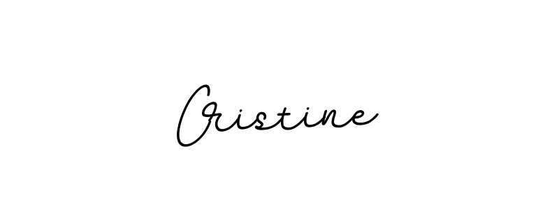 How to make Cristine name signature. Use BallpointsItalic-DORy9 style for creating short signs online. This is the latest handwritten sign. Cristine signature style 11 images and pictures png