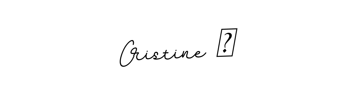 Use a signature maker to create a handwritten signature online. With this signature software, you can design (BallpointsItalic-DORy9) your own signature for name Cristine ♥. Cristine ♥ signature style 11 images and pictures png