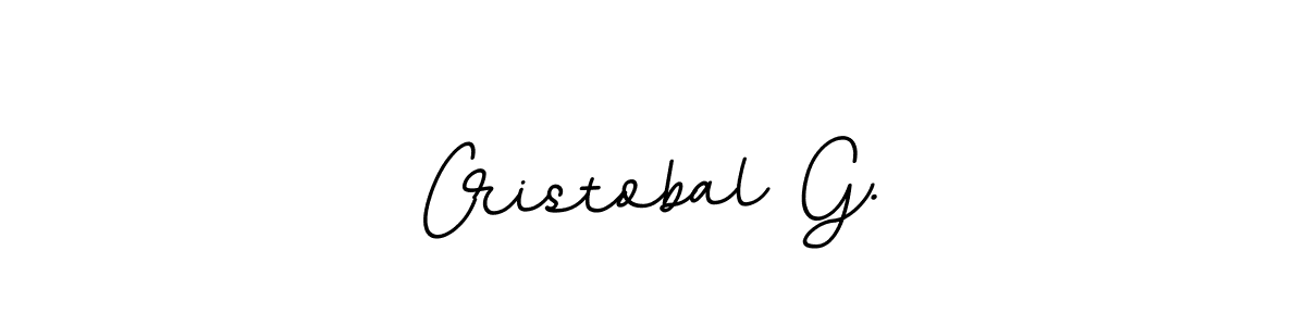 Make a beautiful signature design for name Cristobal G.. Use this online signature maker to create a handwritten signature for free. Cristobal G. signature style 11 images and pictures png