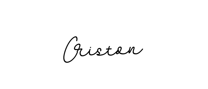 How to make Criston name signature. Use BallpointsItalic-DORy9 style for creating short signs online. This is the latest handwritten sign. Criston signature style 11 images and pictures png
