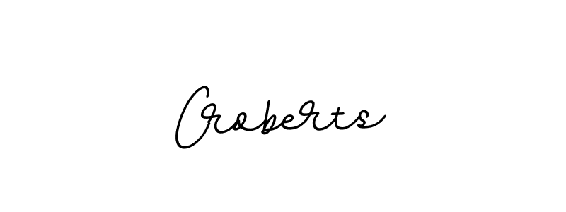 How to make Croberts name signature. Use BallpointsItalic-DORy9 style for creating short signs online. This is the latest handwritten sign. Croberts signature style 11 images and pictures png