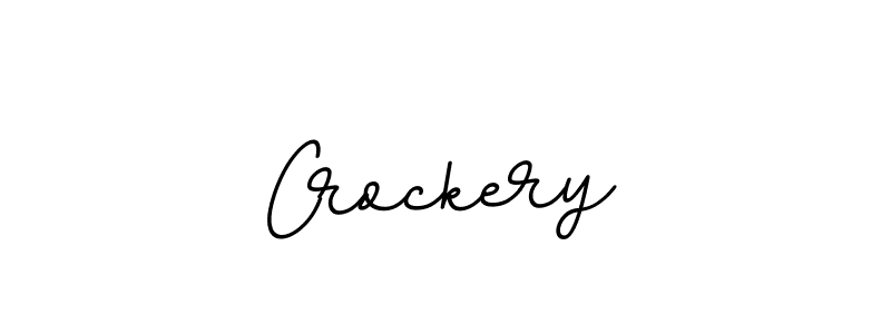 Design your own signature with our free online signature maker. With this signature software, you can create a handwritten (BallpointsItalic-DORy9) signature for name Crockery. Crockery signature style 11 images and pictures png