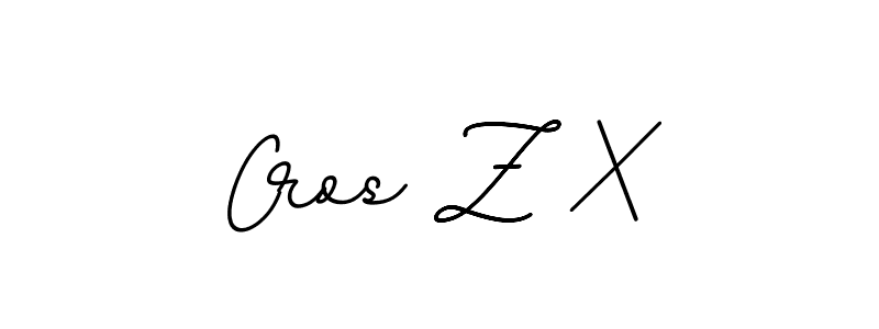 Create a beautiful signature design for name Cros Z X. With this signature (BallpointsItalic-DORy9) fonts, you can make a handwritten signature for free. Cros Z X signature style 11 images and pictures png