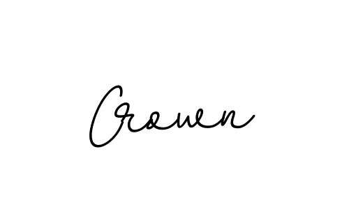 How to make Crown name signature. Use BallpointsItalic-DORy9 style for creating short signs online. This is the latest handwritten sign. Crown signature style 11 images and pictures png