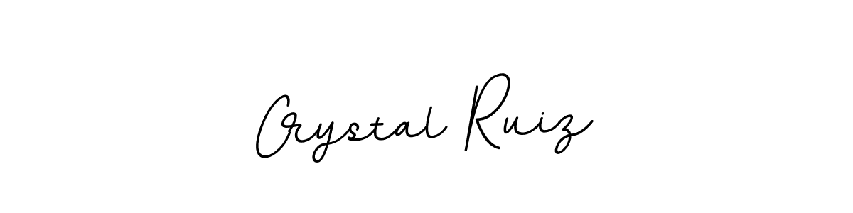 How to make Crystal Ruiz name signature. Use BallpointsItalic-DORy9 style for creating short signs online. This is the latest handwritten sign. Crystal Ruiz signature style 11 images and pictures png