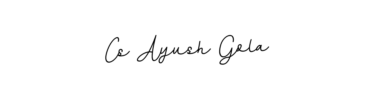 Use a signature maker to create a handwritten signature online. With this signature software, you can design (BallpointsItalic-DORy9) your own signature for name Cs Ayush Gola. Cs Ayush Gola signature style 11 images and pictures png