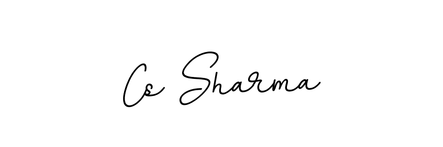 Create a beautiful signature design for name Cs Sharma. With this signature (BallpointsItalic-DORy9) fonts, you can make a handwritten signature for free. Cs Sharma signature style 11 images and pictures png