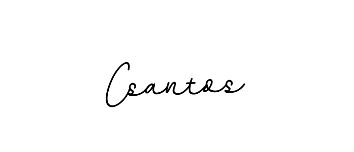 Make a beautiful signature design for name Csantos. With this signature (BallpointsItalic-DORy9) style, you can create a handwritten signature for free. Csantos signature style 11 images and pictures png