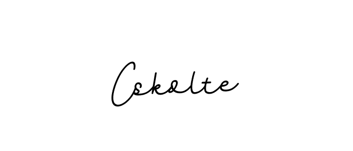 The best way (BallpointsItalic-DORy9) to make a short signature is to pick only two or three words in your name. The name Cskolte include a total of six letters. For converting this name. Cskolte signature style 11 images and pictures png