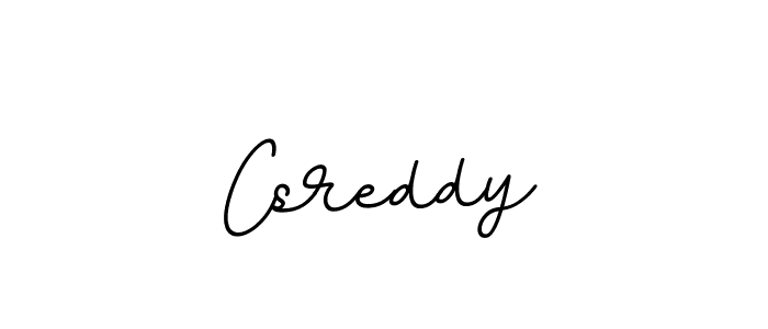 Make a beautiful signature design for name Csreddy. With this signature (BallpointsItalic-DORy9) style, you can create a handwritten signature for free. Csreddy signature style 11 images and pictures png