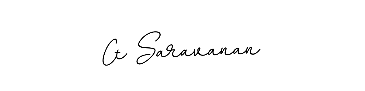 How to make Ct Saravanan name signature. Use BallpointsItalic-DORy9 style for creating short signs online. This is the latest handwritten sign. Ct Saravanan signature style 11 images and pictures png