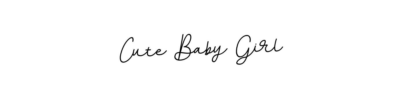 How to make Cute Baby Girl name signature. Use BallpointsItalic-DORy9 style for creating short signs online. This is the latest handwritten sign. Cute Baby Girl signature style 11 images and pictures png