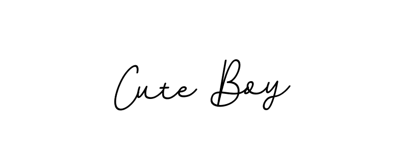 Use a signature maker to create a handwritten signature online. With this signature software, you can design (BallpointsItalic-DORy9) your own signature for name Cute Boy. Cute Boy signature style 11 images and pictures png
