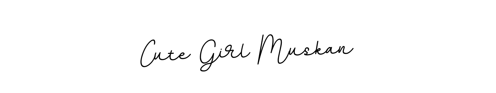 Use a signature maker to create a handwritten signature online. With this signature software, you can design (BallpointsItalic-DORy9) your own signature for name Cute Girl Muskan. Cute Girl Muskan signature style 11 images and pictures png