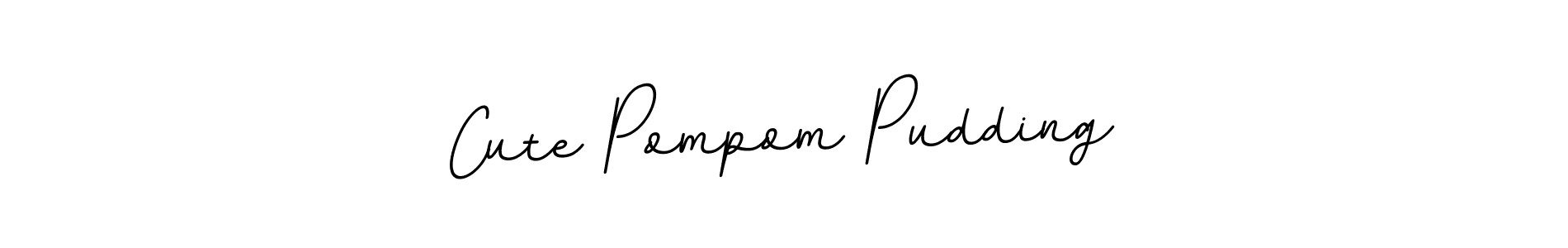 Design your own signature with our free online signature maker. With this signature software, you can create a handwritten (BallpointsItalic-DORy9) signature for name Cute Pompom Pudding. Cute Pompom Pudding signature style 11 images and pictures png