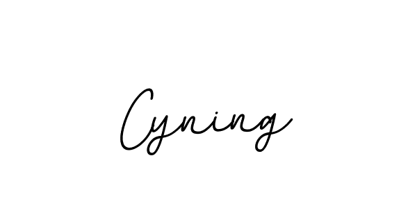 You should practise on your own different ways (BallpointsItalic-DORy9) to write your name (Cyning) in signature. don't let someone else do it for you. Cyning signature style 11 images and pictures png