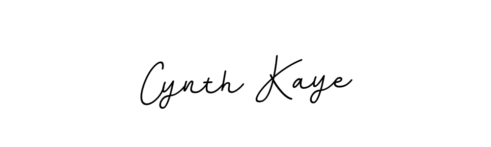 The best way (BallpointsItalic-DORy9) to make a short signature is to pick only two or three words in your name. The name Cynth Kaye include a total of six letters. For converting this name. Cynth Kaye signature style 11 images and pictures png