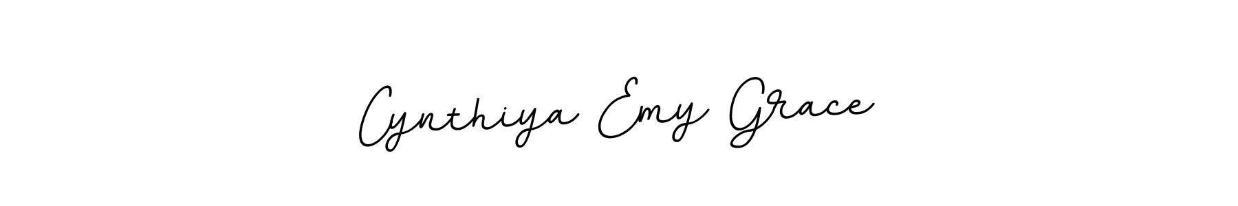 It looks lik you need a new signature style for name Cynthiya Emy Grace. Design unique handwritten (BallpointsItalic-DORy9) signature with our free signature maker in just a few clicks. Cynthiya Emy Grace signature style 11 images and pictures png