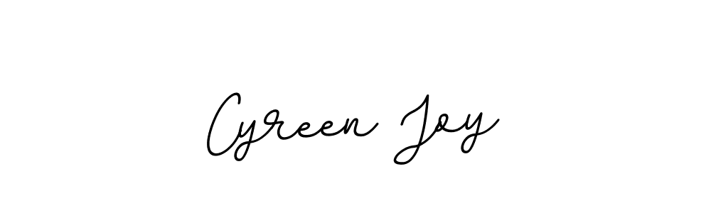 The best way (BallpointsItalic-DORy9) to make a short signature is to pick only two or three words in your name. The name Cyreen Joy include a total of six letters. For converting this name. Cyreen Joy signature style 11 images and pictures png