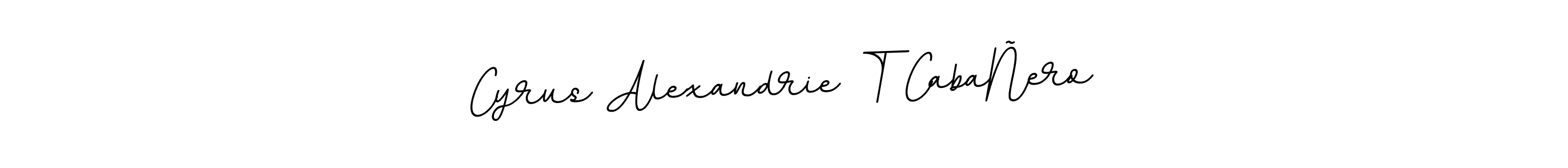 Use a signature maker to create a handwritten signature online. With this signature software, you can design (BallpointsItalic-DORy9) your own signature for name Cyrus Alexandrie T CabaÑero. Cyrus Alexandrie T CabaÑero signature style 11 images and pictures png