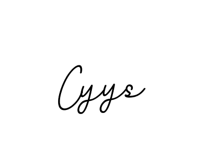 Design your own signature with our free online signature maker. With this signature software, you can create a handwritten (BallpointsItalic-DORy9) signature for name Cyys. Cyys signature style 11 images and pictures png