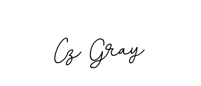 How to make Cz Gray name signature. Use BallpointsItalic-DORy9 style for creating short signs online. This is the latest handwritten sign. Cz Gray signature style 11 images and pictures png