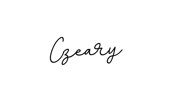 How to make Czeary name signature. Use BallpointsItalic-DORy9 style for creating short signs online. This is the latest handwritten sign. Czeary signature style 11 images and pictures png