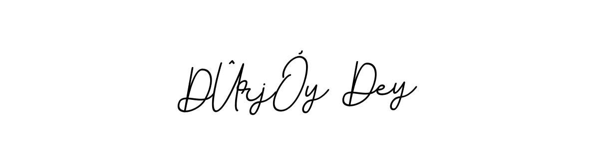 The best way (BallpointsItalic-DORy9) to make a short signature is to pick only two or three words in your name. The name DÛrjÓy Dey include a total of six letters. For converting this name. DÛrjÓy Dey signature style 11 images and pictures png