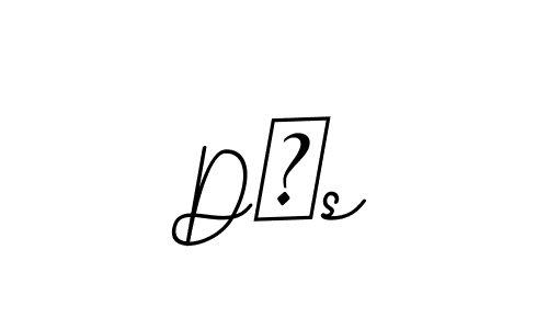 Design your own signature with our free online signature maker. With this signature software, you can create a handwritten (BallpointsItalic-DORy9) signature for name D❤s. D❤s signature style 11 images and pictures png