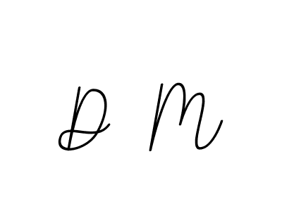 Use a signature maker to create a handwritten signature online. With this signature software, you can design (BallpointsItalic-DORy9) your own signature for name D  M. D  M signature style 11 images and pictures png