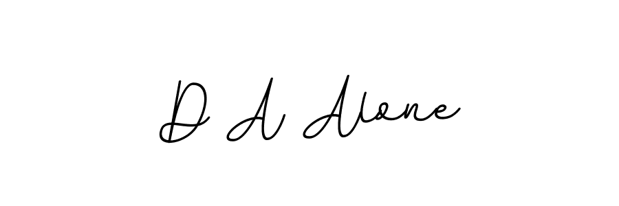 Make a beautiful signature design for name D A Alone. With this signature (BallpointsItalic-DORy9) style, you can create a handwritten signature for free. D A Alone signature style 11 images and pictures png