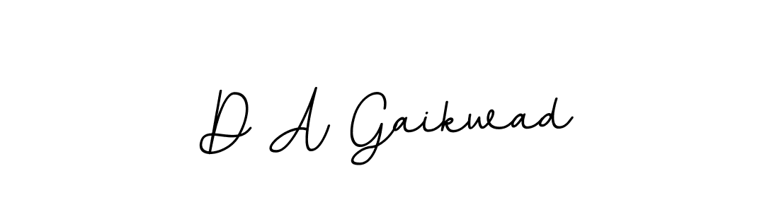 Make a beautiful signature design for name D A Gaikwad. With this signature (BallpointsItalic-DORy9) style, you can create a handwritten signature for free. D A Gaikwad signature style 11 images and pictures png
