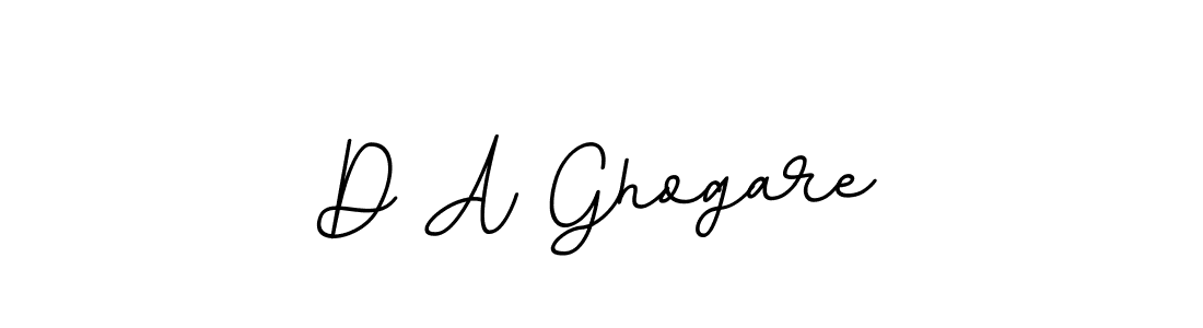 Use a signature maker to create a handwritten signature online. With this signature software, you can design (BallpointsItalic-DORy9) your own signature for name D A Ghogare. D A Ghogare signature style 11 images and pictures png