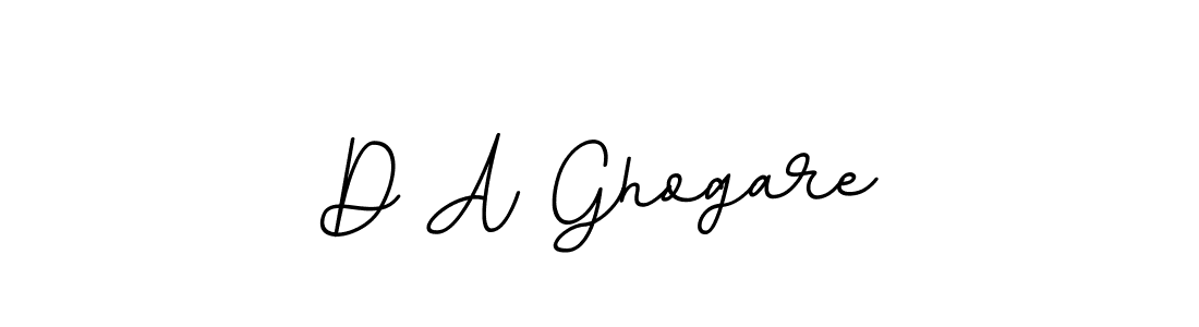 Use a signature maker to create a handwritten signature online. With this signature software, you can design (BallpointsItalic-DORy9) your own signature for name D A Ghogare. D A Ghogare signature style 11 images and pictures png