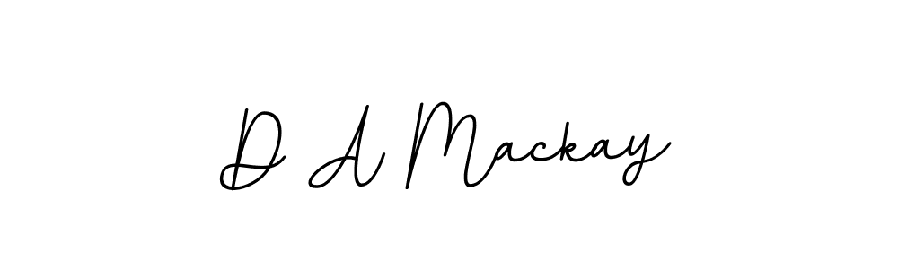 How to make D A Mackay name signature. Use BallpointsItalic-DORy9 style for creating short signs online. This is the latest handwritten sign. D A Mackay signature style 11 images and pictures png