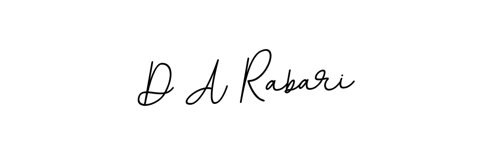Make a beautiful signature design for name D A Rabari. With this signature (BallpointsItalic-DORy9) style, you can create a handwritten signature for free. D A Rabari signature style 11 images and pictures png