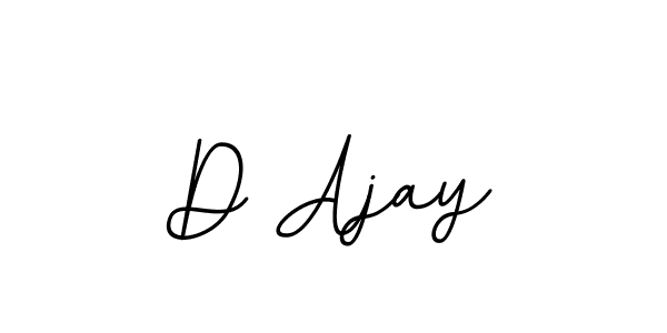You should practise on your own different ways (BallpointsItalic-DORy9) to write your name (D Ajay) in signature. don't let someone else do it for you. D Ajay signature style 11 images and pictures png