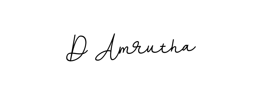 Design your own signature with our free online signature maker. With this signature software, you can create a handwritten (BallpointsItalic-DORy9) signature for name D Amrutha. D Amrutha signature style 11 images and pictures png