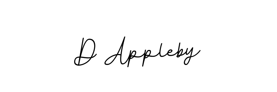 Use a signature maker to create a handwritten signature online. With this signature software, you can design (BallpointsItalic-DORy9) your own signature for name D Appleby. D Appleby signature style 11 images and pictures png
