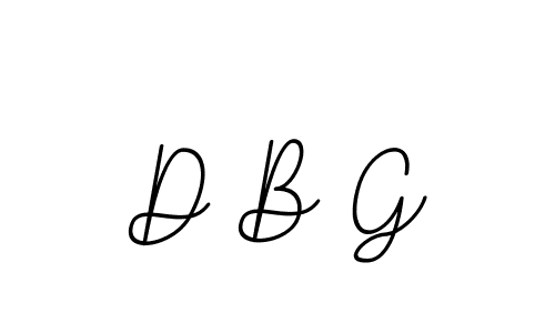 Make a beautiful signature design for name D B G. With this signature (BallpointsItalic-DORy9) style, you can create a handwritten signature for free. D B G signature style 11 images and pictures png