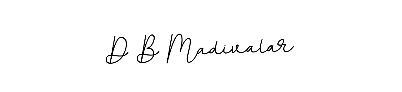The best way (BallpointsItalic-DORy9) to make a short signature is to pick only two or three words in your name. The name D B Madivalar include a total of six letters. For converting this name. D B Madivalar signature style 11 images and pictures png