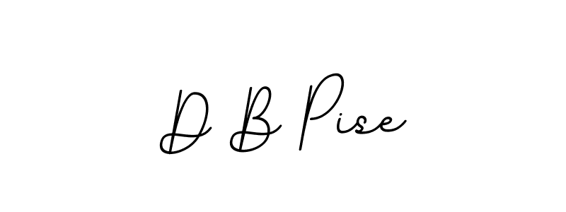 Create a beautiful signature design for name D B Pise. With this signature (BallpointsItalic-DORy9) fonts, you can make a handwritten signature for free. D B Pise signature style 11 images and pictures png