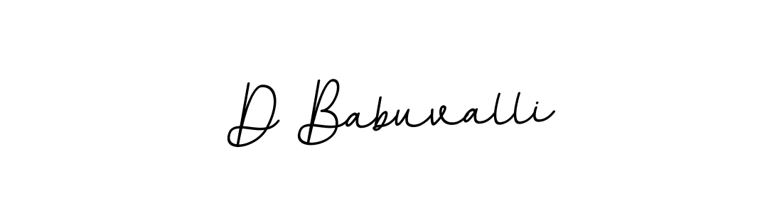 Create a beautiful signature design for name D Babuvalli. With this signature (BallpointsItalic-DORy9) fonts, you can make a handwritten signature for free. D Babuvalli signature style 11 images and pictures png