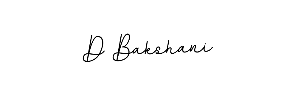 Design your own signature with our free online signature maker. With this signature software, you can create a handwritten (BallpointsItalic-DORy9) signature for name D Bakshani. D Bakshani signature style 11 images and pictures png