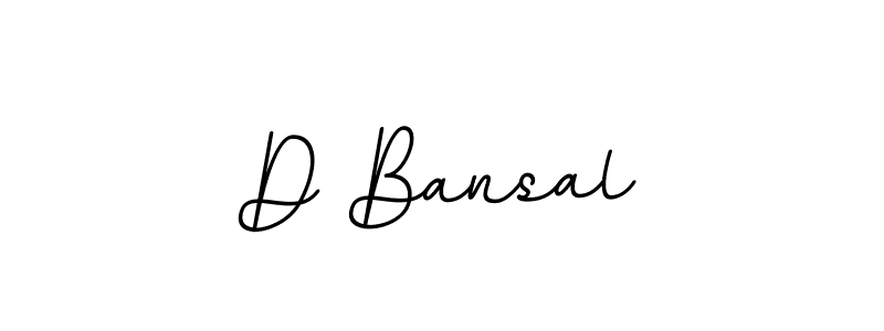 Make a beautiful signature design for name D Bansal. With this signature (BallpointsItalic-DORy9) style, you can create a handwritten signature for free. D Bansal signature style 11 images and pictures png