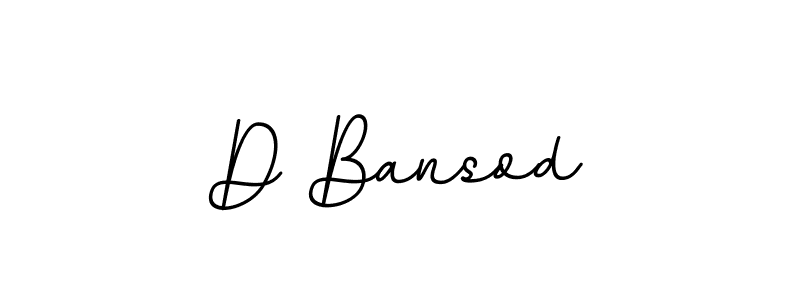 How to make D Bansod signature? BallpointsItalic-DORy9 is a professional autograph style. Create handwritten signature for D Bansod name. D Bansod signature style 11 images and pictures png
