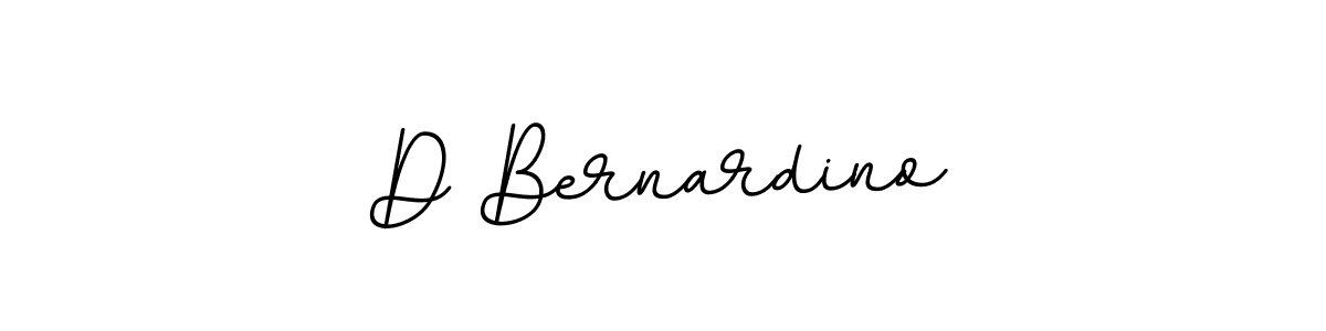 Make a beautiful signature design for name D Bernardino. With this signature (BallpointsItalic-DORy9) style, you can create a handwritten signature for free. D Bernardino signature style 11 images and pictures png