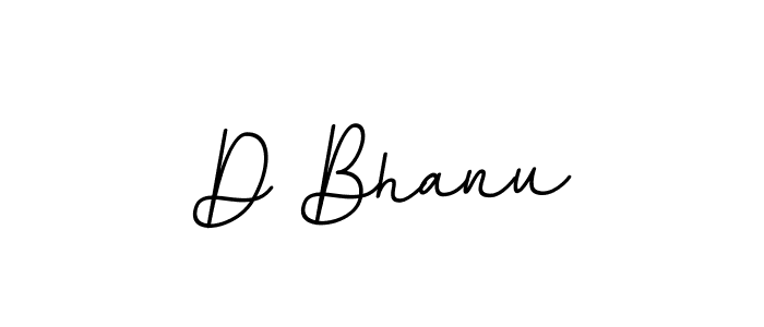 Design your own signature with our free online signature maker. With this signature software, you can create a handwritten (BallpointsItalic-DORy9) signature for name D Bhanu. D Bhanu signature style 11 images and pictures png