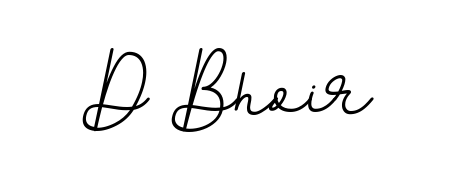 Style your name D Bhoir with confidence using BallpointsItalic-DORy9 signature design. Simple, elegant, and ready for immediate document use. D Bhoir signature style 11 images and pictures png